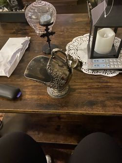 vintage silver plated  sugar scuttle( sugar bowl)  dated back to victorian era