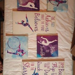 Gymnastics Wall Art for Girls