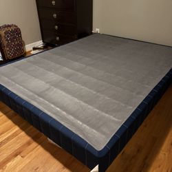 Nice Simple Queen Size Bed Frame, Low On The Ground