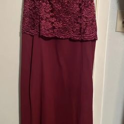 Burgundy Dress