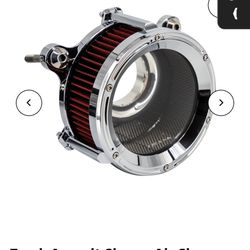 TRASK PERFORMANCE HARLEY TC CHROME ASSAULT AIR CLEANER 