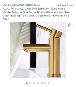 Brand New Gold Faucet 