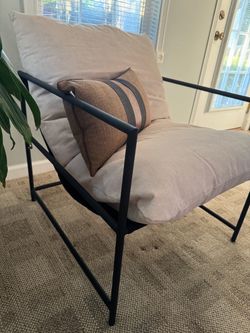 Metal sling chair