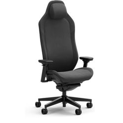 Fractal Design Refine Fabric Dark Gaming Chair - Ergonomic Office Desk Chair Functionality with 4D Adjustable Armrests, High-Back Support, Lumbar Cush