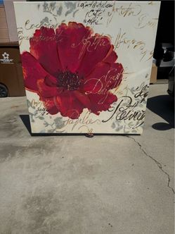Large Agnes Saint Leger Floral Canvas – 44" x 44"