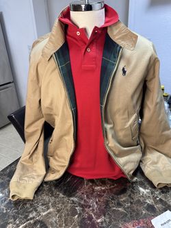 Polo Ralph Lauren Bedford Twill Jacket Tan Size Medium 