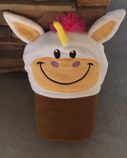 Reversible Flipazoo Accessories hoodie Unicorn/Bear towel