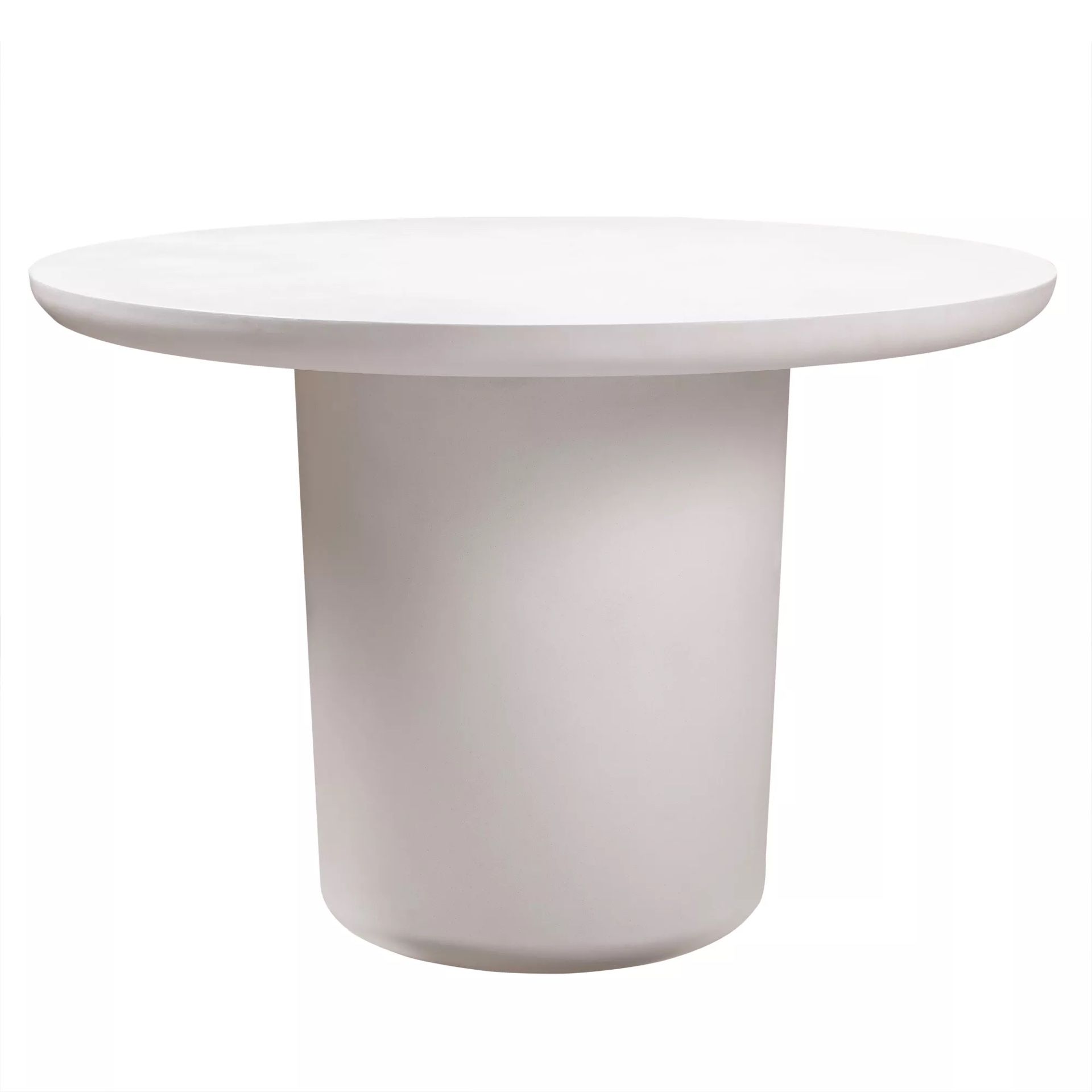 TOV Round Roxie Ivory Concrete Dining Table