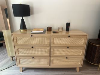 52” Rattan Dresser