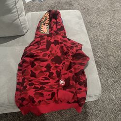 Red bape hoodie