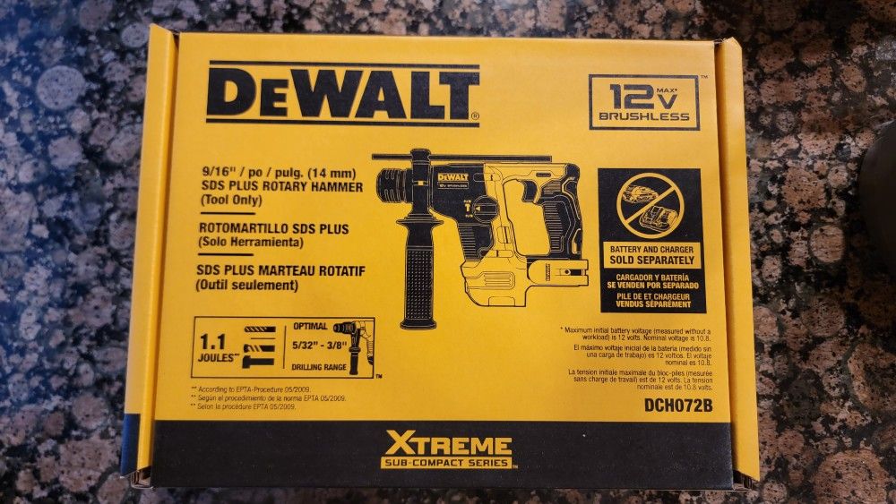 DeWalt SDS PLUS ROTARY HAMMER BRUSHLESS