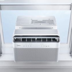 AC - Midea 8,000 BTU U-Shaped Smartphone Window Air Conditioner Cools up to 350 sq. ft.