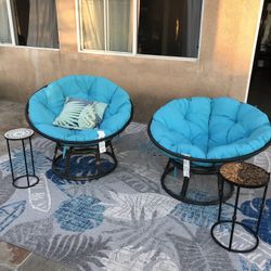 Pier One Paspan Chair With Auqu Sunbrella Cushion