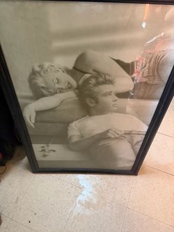 Marlyn Monroe and James dean large photo frame