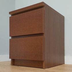 Brown Ikea nightstand