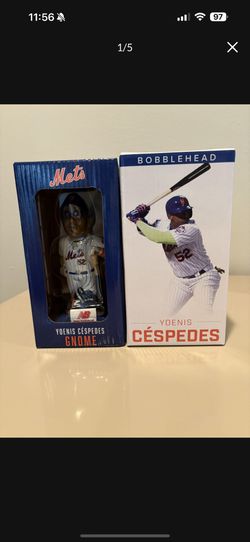 Yoenis Cespedes New York Mets Bobblehead & Gnome
