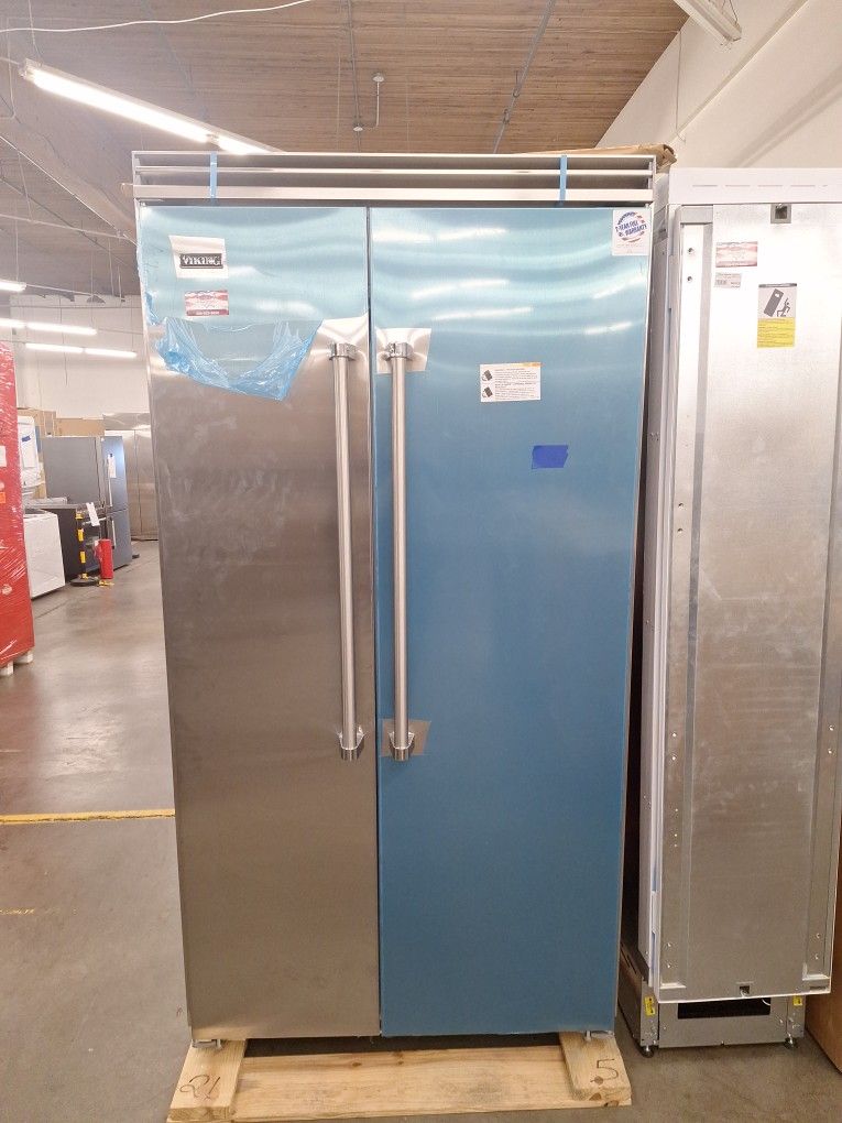 Viking 42 Inch Built In Side By Side Refrigerator