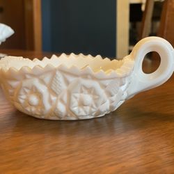 Westmoreland Milk Glass Nut / Candy Dish