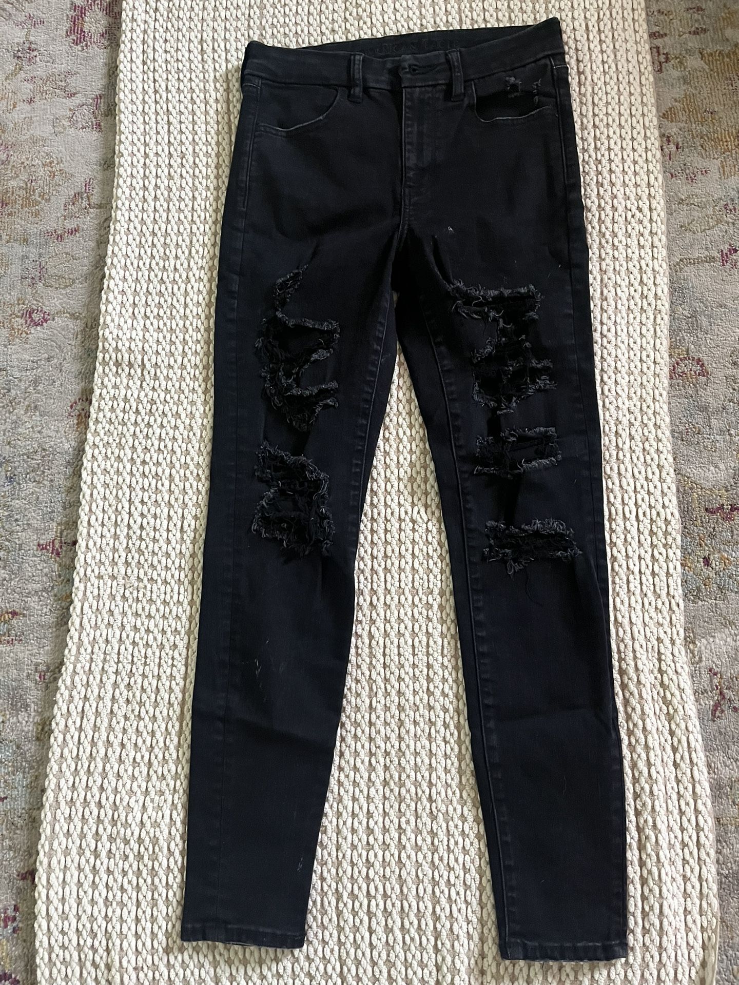American Eagle Black Jeans Size 6
