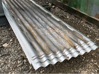NEW Distressed 12FT Long x 26" Wide, 29 Gauge Thickness Galvanized Steel Corrugated Panels