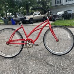 Beach Cruiser Bicycle.         