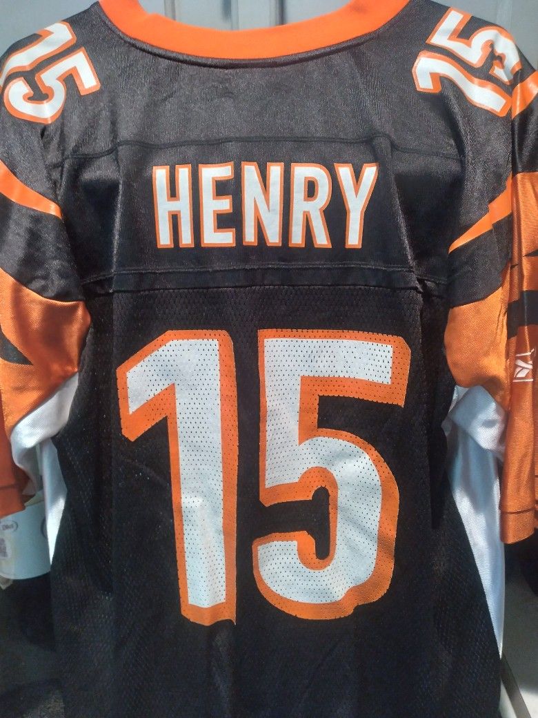 Large Reebok Chris Henry Bengals Jersey