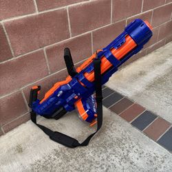 Nerf Elite Titan CS-50 E2865 50 Round Drum Dart Toy Blaster WORKING Ammo & Sling