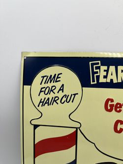 Fearless Fosdick  Wildroot Cream Oil Barber Shop  Metal Sign Thumbnail