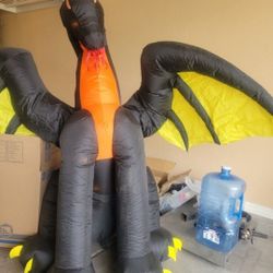 Dragon With Wings Around 5ft Tall