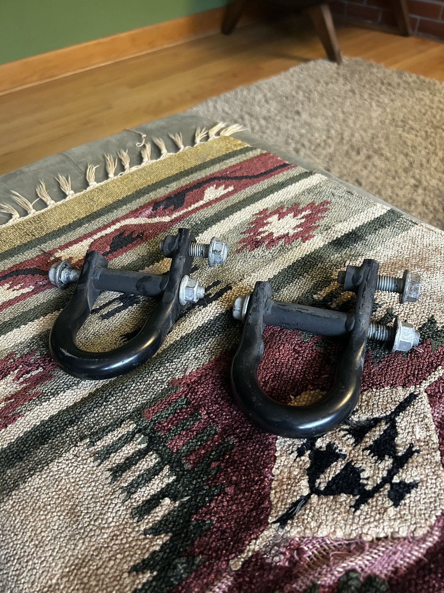 Mint OEM 2007-2014 Tahoe Suburban Yukon Escalade Tow Hooks + Bolts