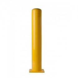 Bollards safety yellow bolt down