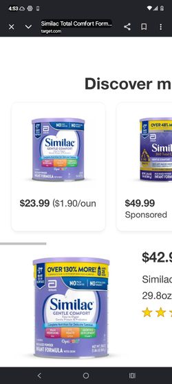 Similac gentle comfort