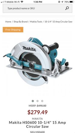 Makita 15 amp 10-1/4 circular saw