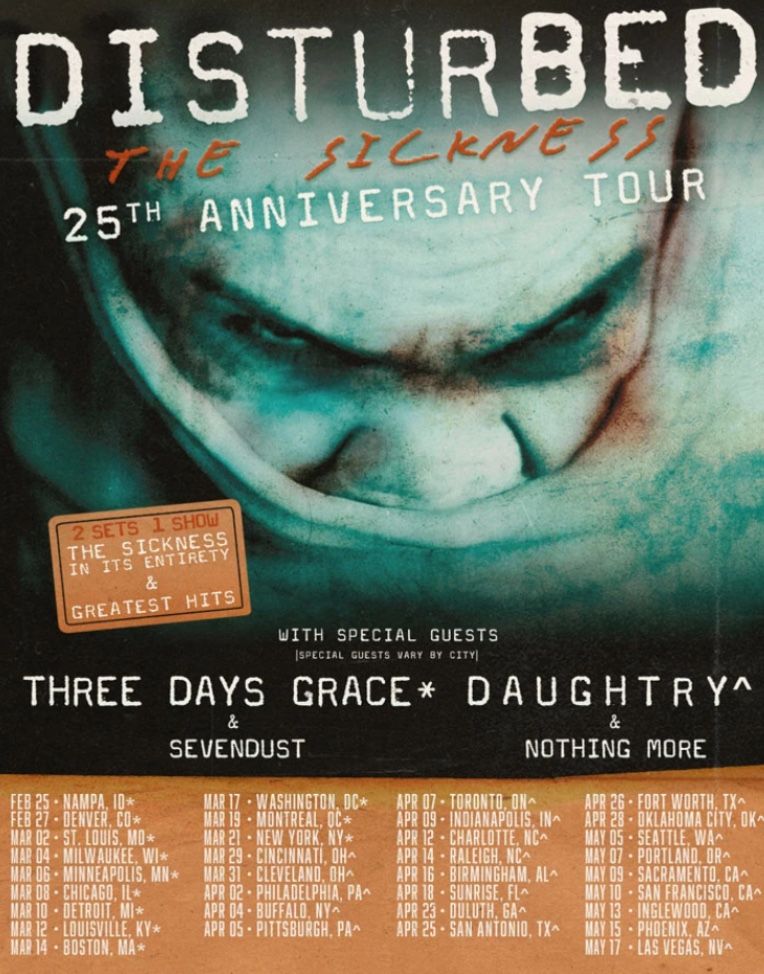Disturbed Concert Tickets