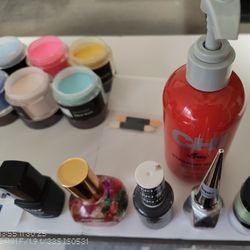 LOT OF BEAUTY AND NAIL SUPPLIES