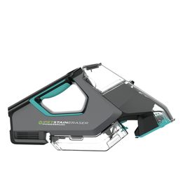 BISSELL - Pet Stain Eraser PowerBrush Plus cordless portable carpet cleaner - Titanium and Electric Blue