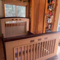 Natart Hardwood Dresser And Full Size Bed/ Daybed/Crib, Convertible 