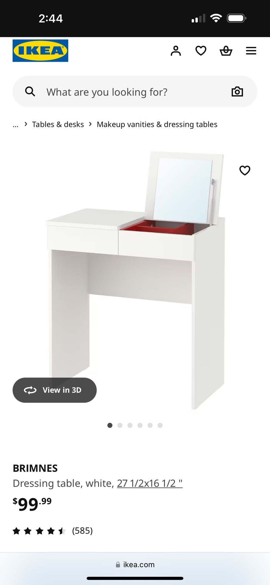 Vanity With Mirror