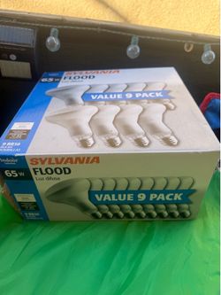 SYLVANIA BR30 65W Flood Medium Base Indoor Light Bulbs 9 Pack 65BR30 600 Lumens