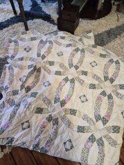 wedding ring quilt  80×90