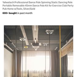 Professional Dance Pole - Spinning And Static Modes