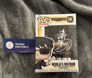 Show Hayami Signed Nicholas D Wolfwood Funko 