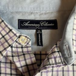 American Classic 2XL Long Sleeve Button Down Shirt