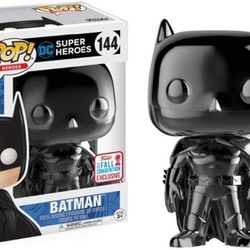 NEW Funko POP! Batman 144 CHROME BLACK DC Shared Exclusive Barnes & Noble and Funko Fall Convention Limited Edition