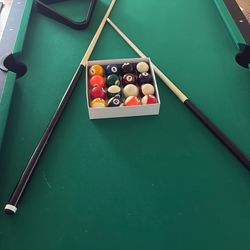 Pool + Air Hockey + Ping Pong Table(84L/42W)