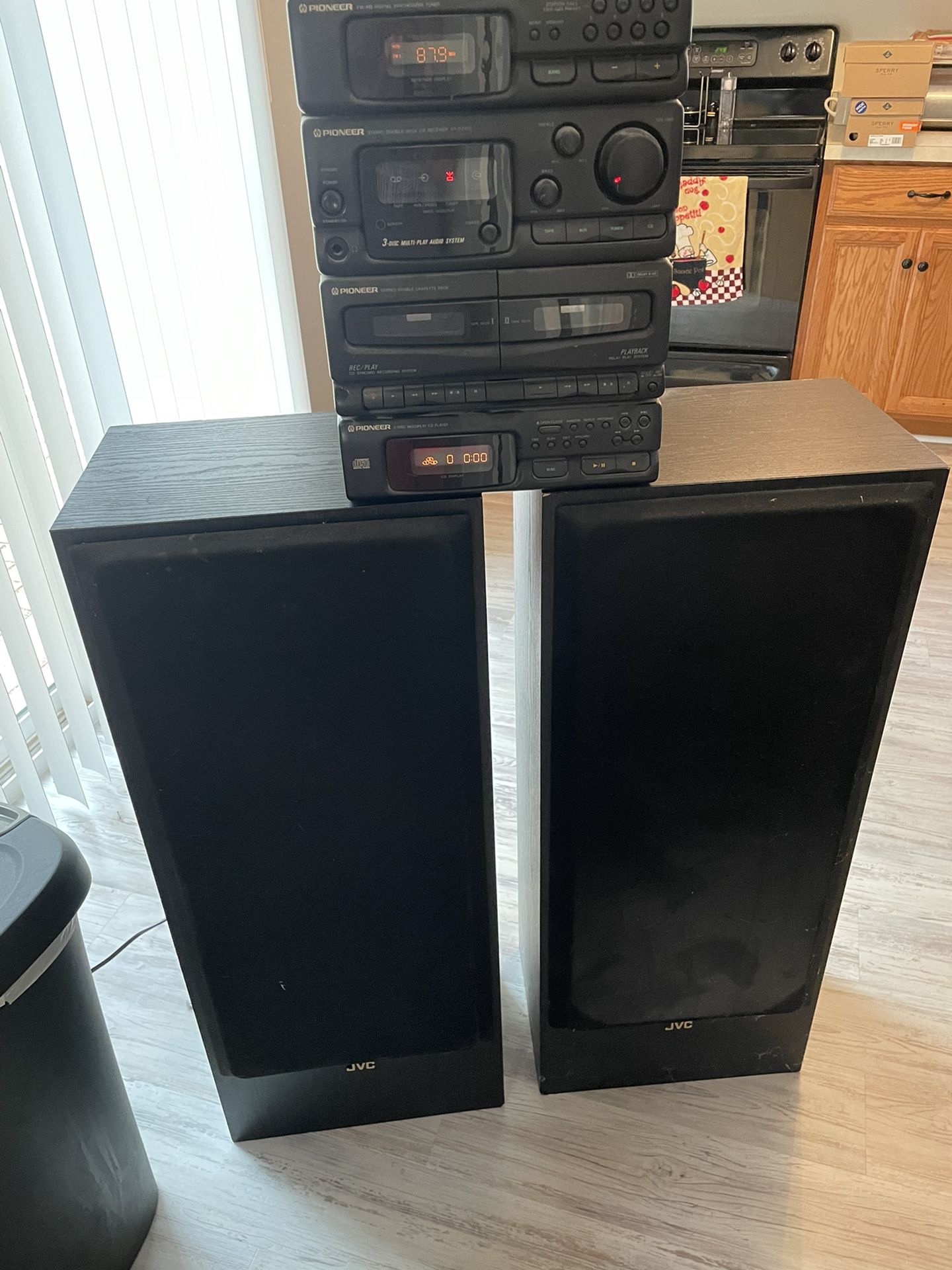 Receiver And Tower Speakers
