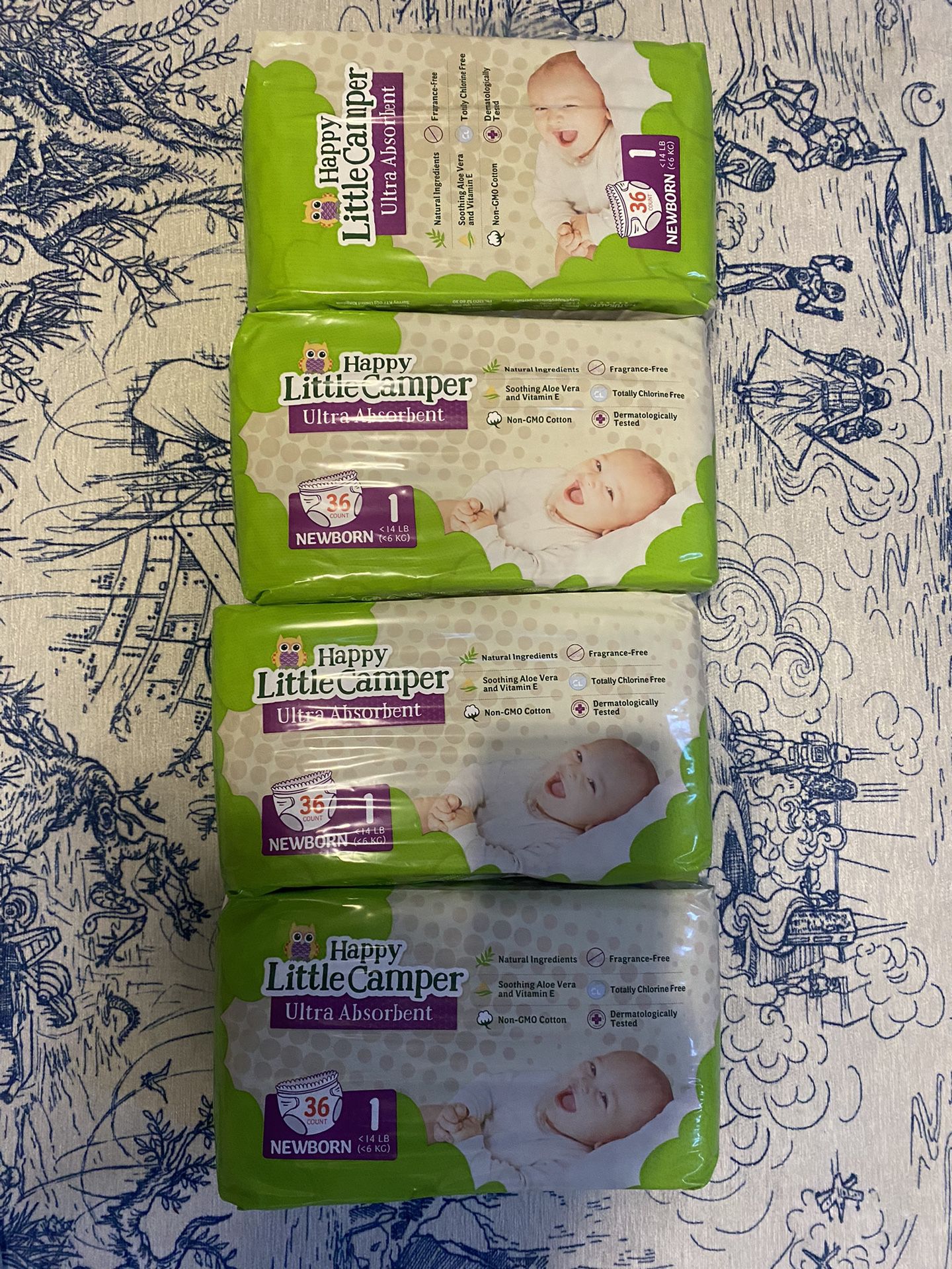 4 Pack Size Newborn Diapers