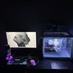 Custom White Gaming PC Clean Build, Great Performance