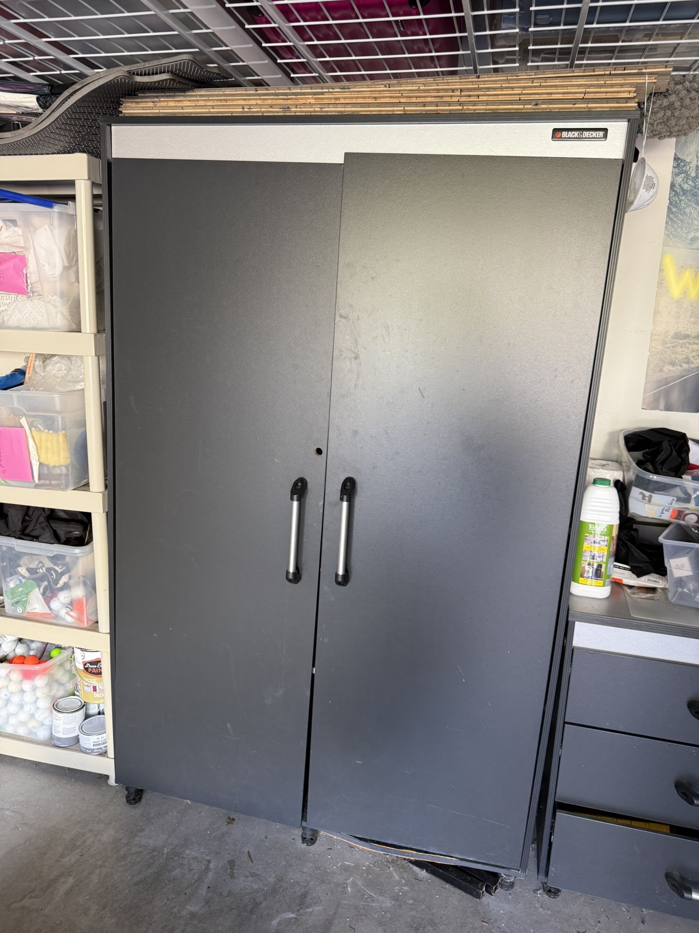 BLACK & DECKER Wood Composite Garage Cabinet  FREE (31.38-in W x 76.75-in H x 19.75-in D)
