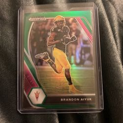 Brandon Aiyuk Green Prizm